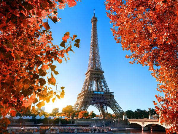 Paris streets in soft evening light